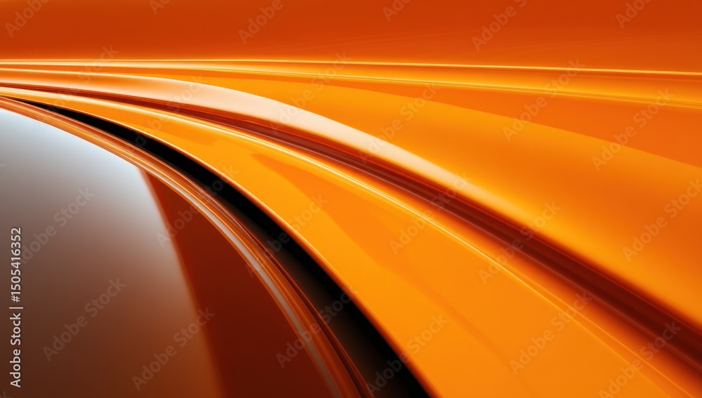 Aufkleber abstract orange gradient curves and lines, representing modern technology and innovation for busines
