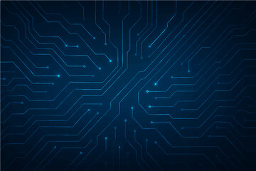 Abstract digital web network circuit line techno wallpaper design.