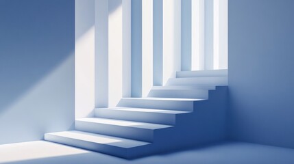 Obraz premium Abstract stairs light