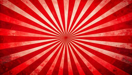 Fototapeta premium Red Sunburst Grunge Background.