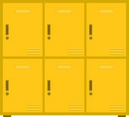 노란색 사물함