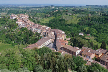 Fototapeta premium San Miniato, panoramic view from the tower of Federico II