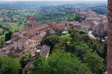 San Miniato, partial view from the tower of Federico II