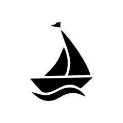 Sailboat Icon Shilouettes