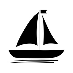 Sailboat Icon Shilouettes
