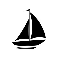Sailboat Icon Shilouettes