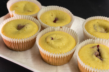 Raspberry Jam Muffins. Muffin. Dessert. Berry Jam. Food Concept