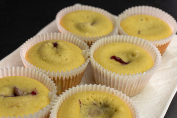 Raspberry Jam Muffins. Muffin. Dessert. Berry Jam. Food Concept