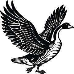 Fototapeta premium Goose Flapping Wings
