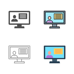 Distance Education Vector Icon