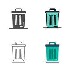 Trash Can Vector Icon