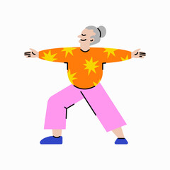 Vector collection with woman who are engaged in different activities for health. Cute illustration of people doing physical exercises. Lifestyle for mental and physical wellness