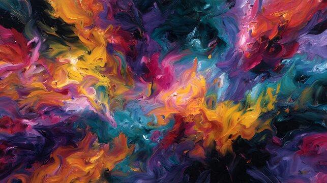 Expressive Field: An Energetic Abstract Painting