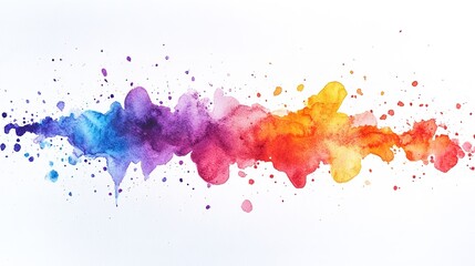 Obraz premium colorful watercolor splashes