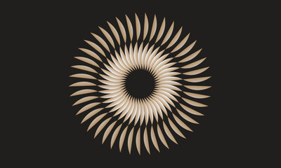 spiral, radial symmetry, abstract background, generative, digital art