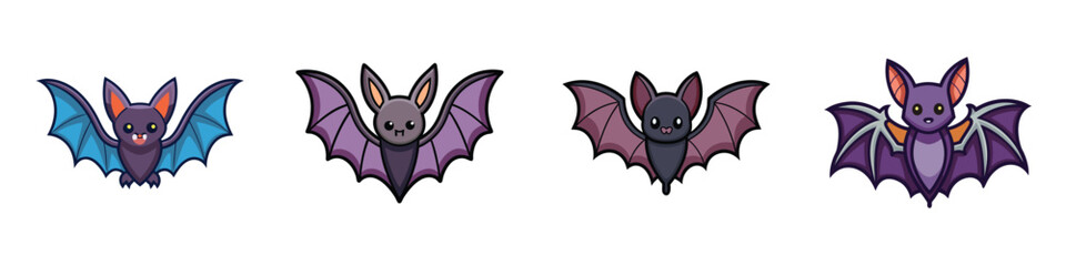 Simple Bat Flat Style Illustration Vector Illustration
