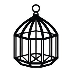birdcage with a bird inside
