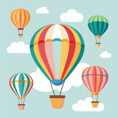 Obraz premium hot air balloon in sky