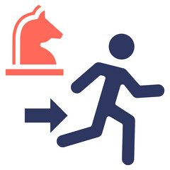 Strategic Agility glyph color icon