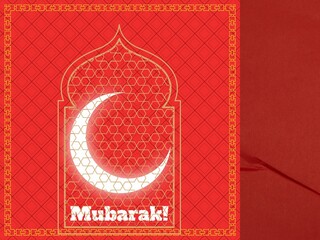 Eye catching design of celebrating Eid 