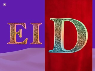 Eye catching design of celebrating Eid 