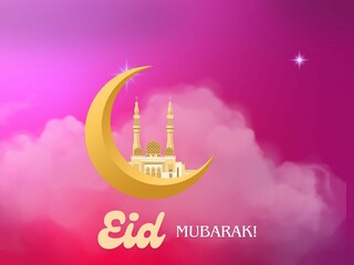 Eye catching design of celebrating Eid 
