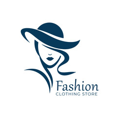 Beauty hand drawn clothing store logo boutique