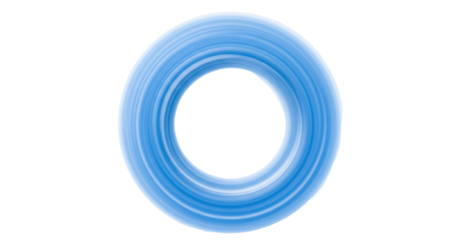 Isolated Blue Circle