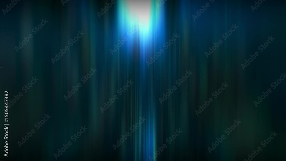 Wall mural abstract modern blue background animation with blurred glowing lightstreaks. 4k seamless loop