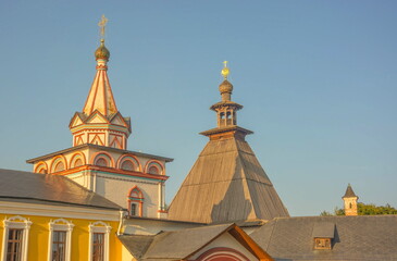 Towers and roofs of the Savvino-Storozhevsky Monastery