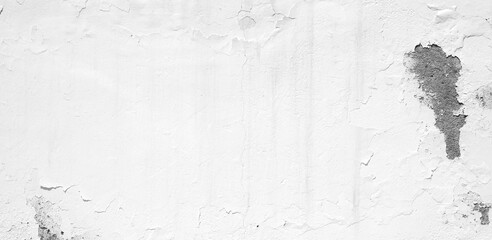 Wall Texture With Cracked And Peeling Plaster Front View Aged Surface Beige Gray
