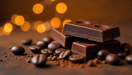 Aromatic Pair: Coffee Beans and Dark Chocolate
