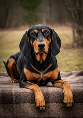 Fototapeta na wymiar black dog portrait