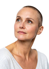 portrait of female cancer survivor