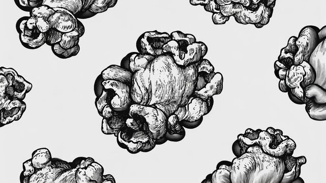 Detailed popcorn illustration background