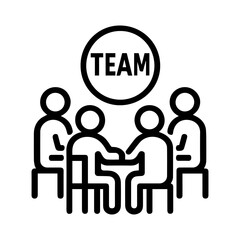 team board game icon on white background vector
Vector line icon board games