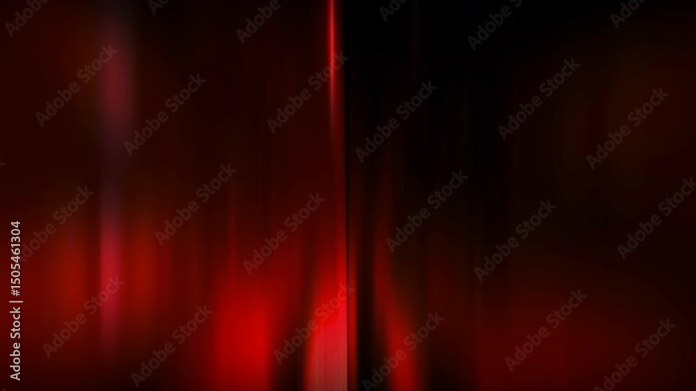 Wall mural abstract modern red background animation with blurred glowing lightstreaks. 4k seamless loop