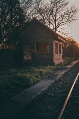 house in the morning