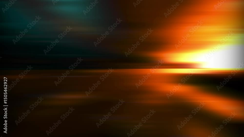 Wall mural abstract modern background animation with blurred glowing lightstreaks. 4k seamless loop