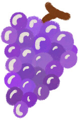 a hand drawing of grapes