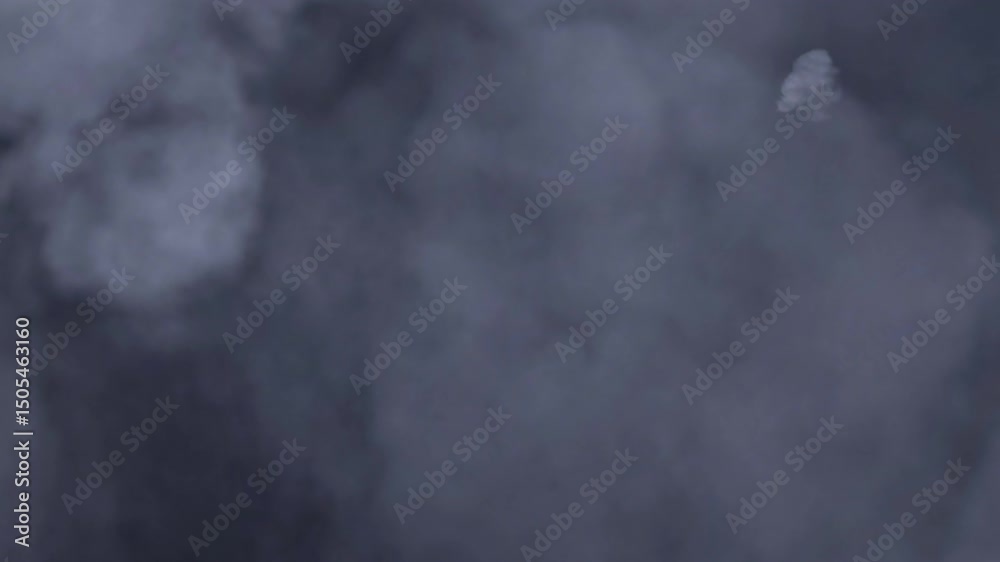 Canvas Prints abstract seamless loop white grey smoke cloud stream moveing on black background.cinematic animation