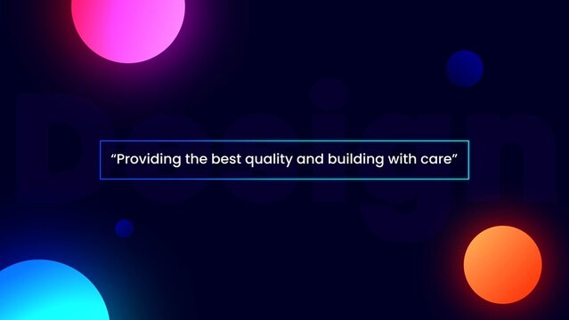 Colorful Typography Slide