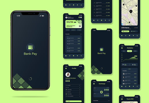 Banking And Finance Management Mobile App Ui Template