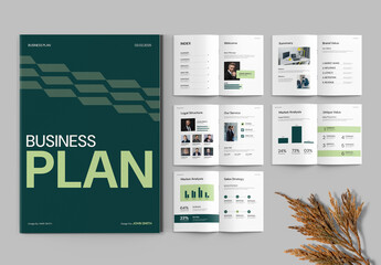Business Plan Brochure Template Design