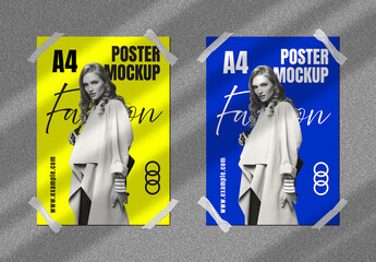 Clean A4 Poster Mockup Template for Minimal Presentation