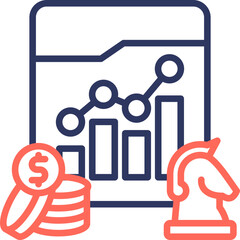 Strategic Evolution line color icon