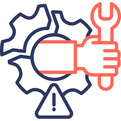 Disruption line color icon