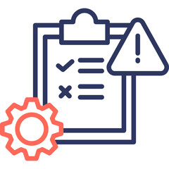 Contingency Planning line color icon