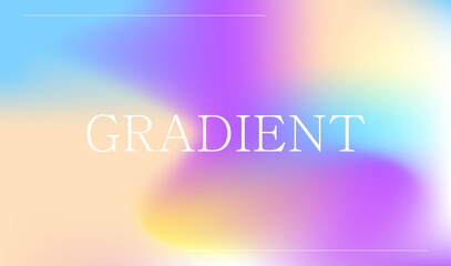 Gradient gradient pastel illustration background