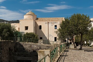 Chiesa Santa Caterina in Lipari town, Lipari island. Aeolian (Lipari) islands. Italy. Europe.